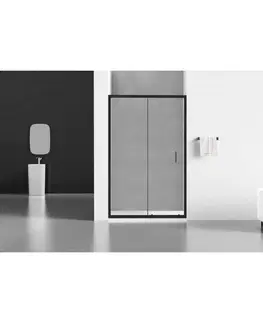 Sprchové kouty Sprchové dveře MEXEN Apia 125 cm černé