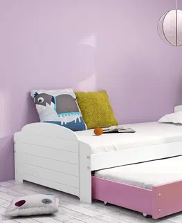 Postele BMS Dětská postel s přistýlkou LILI 2 Barva: bílá / modrá