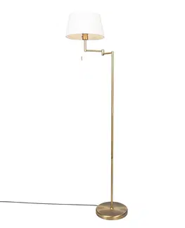 Stojaci lampy Klasická stojací lampa bronzová s nastavitelným bílým odstínem - Ladas Fix