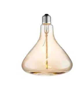 Stmívatelné LED žárovky Lucande Lucande LED žárovka E27 Ø 14cm 4W 2700K jantar