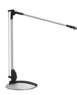 Stolní lampy kancelářské Maul MAULoptimus LED stolní lampa, stříbrná, stojan