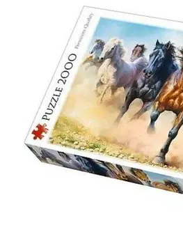 Hračky puzzle TREFL - Puzle 2000 Koně