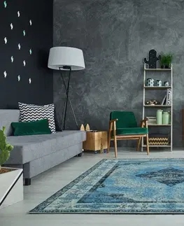 Designové a luxusní koberce Estila Luxusní vintage koberec Levante 240x160cm modrý