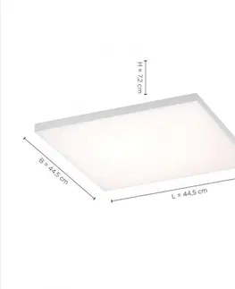 LED stropní svítidla LEUCHTEN DIREKT is JUST LIGHT LED stropní svítidlo hranaté v bílé s nastavitelnou teplotou barvy a funkcí stmívání 2700-5000K