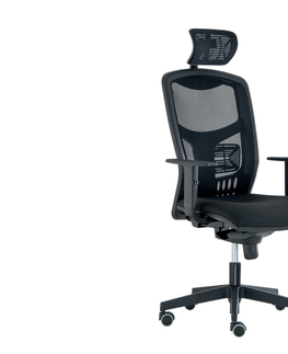 Kancelářské židle Kancelářská židle TARSIA s podhlavníkem, černá