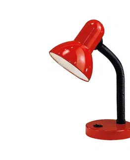 Lampy Eglo EGLO 9230 - Stolní lampa BASIC 1xE27/40W červená 