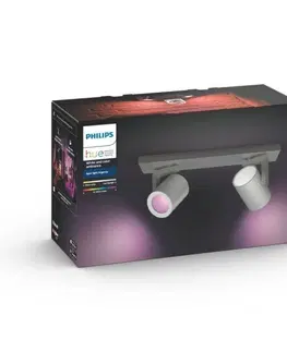 LED bodová svítidla PHILIPS HUE Hue Bluetooth White and Color Ambiance bodové svítidlo Philips Argenta 50622/48/P7 chromové GU10 2x5.5W