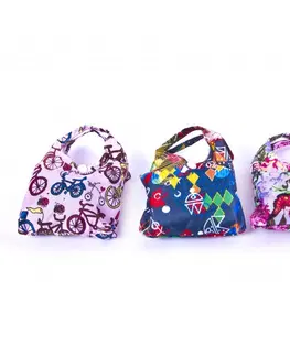 Nákupní tašky a košíky PROHOME - Taška nákupní skládací různé dekory a barvy