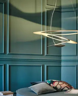 Závěsná světla Artemide Artemide Pirce LED závěsné světlo zlatá 3 000 K