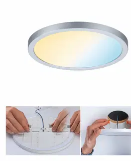 Chytré osvětlení PAULMANN Smart Home Zigbee LED vestavné svítidlo Areo VariFit IP44 kruhové 175mm 13W matný chrom měnitelná bílá 930.45