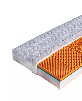 Matrace Pěnová sendvičová matrace CAPRI Dřevočal Aloe Vera 100 x 200 cm