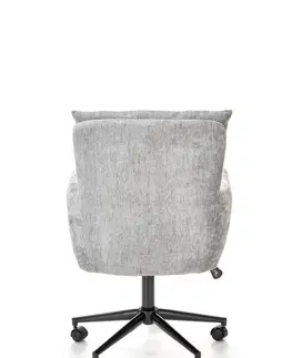 Kancelářské židle HALMAR Otočné křeslo Flores světle šedé