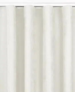 Záclony HOMEDE Závěs MILANA klasická transparentní vlnovka 7 cm krémový, velikost 140x270