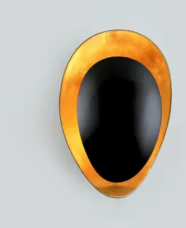 Designová nástěnná svítidla HUDSON VALLEY nástěnné svítidlo GINGER kov zlatá/černá E14 1x40W 308-11-CE