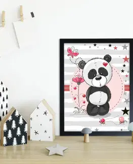 Obrazy do dětského pokoje Obraz s pandou do dětského pokoje