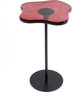 Odkládací stolky KARE Design Odkládací stolek Lava - červený, Ø30cm