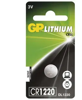 Jednorázové baterie GP Batteries GP Lithiová knoflíková baterie GP CR1220, blistr 1042122011