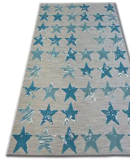 Koberce a koberečky Dywany Lusczow Kusový koberec LISBOA 27219/754 hvězda tyrkysový, velikost 200x290