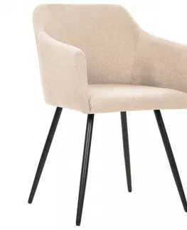 Židle Jídelní židle 2 ks látka / kov Dekorhome Vínová