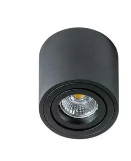 Moderní bodová svítidla Stropní bodové přisazené svítidlo AZzardo Mini Bross black AZ1710 GU10 1x50W IP20 8cm černé