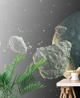 Samolepící tapety Samolepící tapeta meteority v okolí planety