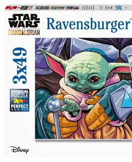 Hračky puzzle RAVENSBURGER - Star Wars: Mandalorian 3x49 dílků