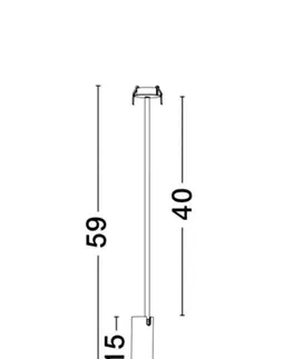 Moderní bodová svítidla Nova Luce Vestavné výklopné svítidlo Brando - max. 10 W, GU10, pr. 60 x 850 mm, bílá NV 7409603