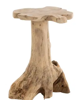 Konferenční stolky Přírodní odkládací stolek Amy z teakového dřeva - 46*43*65cm J-Line by Jolipa 21123