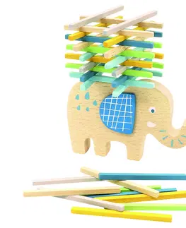 Dřevěné hračky Bino Balanční hra - slon