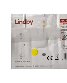 Lampy Lindby Lindby - LED RGB Stmívatelná stojací lampa FELICE 1xE27/10W/230V Wi-Fi 
