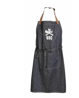 Zástěry Kuchyňská zástěra BBQ Jeans, 70 x 80 cm