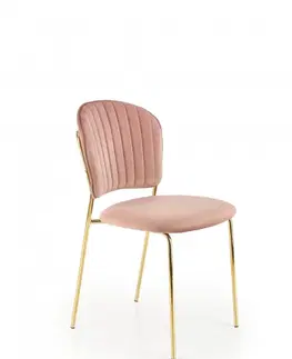 Jídelní sety Jídelní židle K499 Halmar Růžová