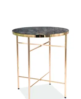Barové stolky Signal Příruční stolek IBIZA C Barva: zlatá