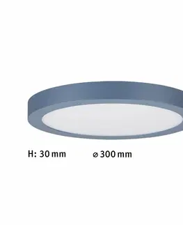 LED nástěnná svítidla PAULMANN LED Panel Abia kruhové 300mm 3200lm 2700K šedámodrá
