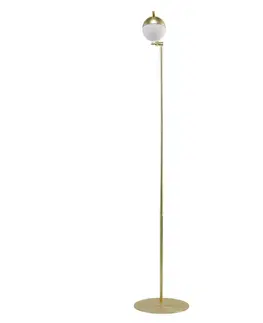 Stojací lampy ve skandinávském stylu NORDLUX stojací lampa Contina 5W G9 mosaz opál 2010994035