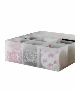 Úložné boxy Compactor Organizer do zásuvky na spodní prádlo Optimo, 12 přihrádek
