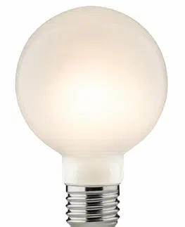 LED žárovky PAULMANN LED Globe 7,5 W E27 opál teplá bílá stmívatelné 287.01