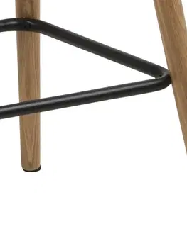 Barové židle Dkton Designová pultová židle Natania tmavě šedá