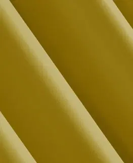 Jednobarevné hotové závěsy Žlutý jednobarevný závěs na okno