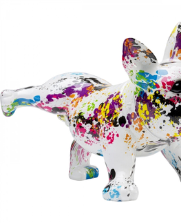 Sošky psů KARE Design Soška Pes Bulldog - barevný, 32cm