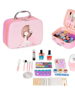 Hračky pro holky MULTISTORE Kosmetický kufřík s dětským make-upem Maria růžový