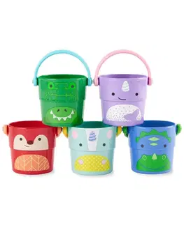Hračky SKIP HOP - SKIP HOP Zoo hračka do vody kbelíky Stack&Pour 5ks  9m+