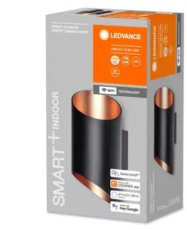 Inteligentní nástěnná svítidla LEDVANCE SMART+ LEDVANCE SMART+ WiFi Orbis Wall Cyldro, černá