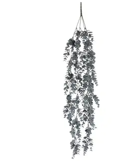 Květiny Umělý Eukalyptus převis, 15 x 70 x 16 cm, šedomodrá