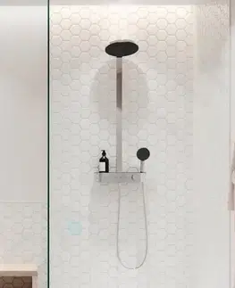 Sprchy a sprchové panely HANSGROHE Pulsify S Sprchový set s termostatem, průměr 26 cm, 3 proudy, EcoSmart, chrom 24241000