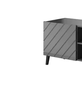 TV stolky Artcam TV stolek ABETO 150 Barva: černá / černý lesk