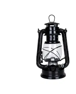Zahradní lampy Brilagi Brilagi - Petrolejová lampa LANTERN 24,5 cm černá 
