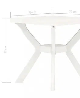 Zahradní stolky Zahradní bistro stolek plast Dekorhome Antracit
