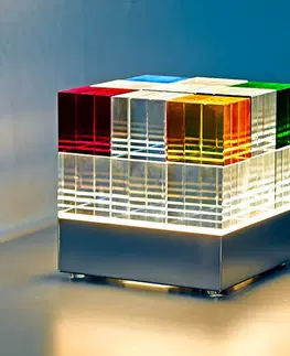 Stolní lampy TECNOLUMEN TECNOLUMEN Cubelight Move stolní lampa, barevná