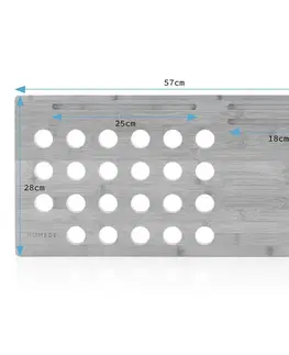 Jídelní stoly HOMEDE Stojan na notebook Mirken hnědý, velikost 57,5x29,5x3